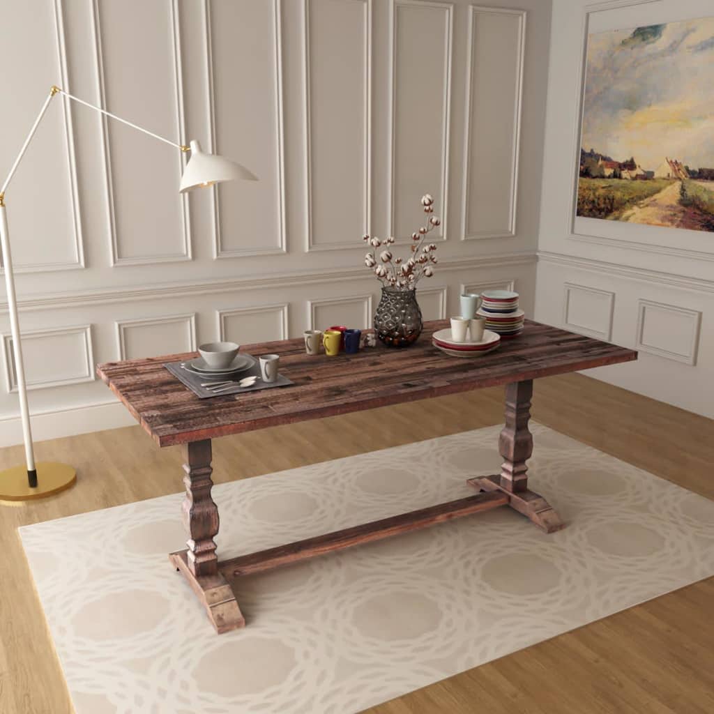 vidaXL Skládací stůl s trnoží masivní akáciové dřevo 180x80x75 cm