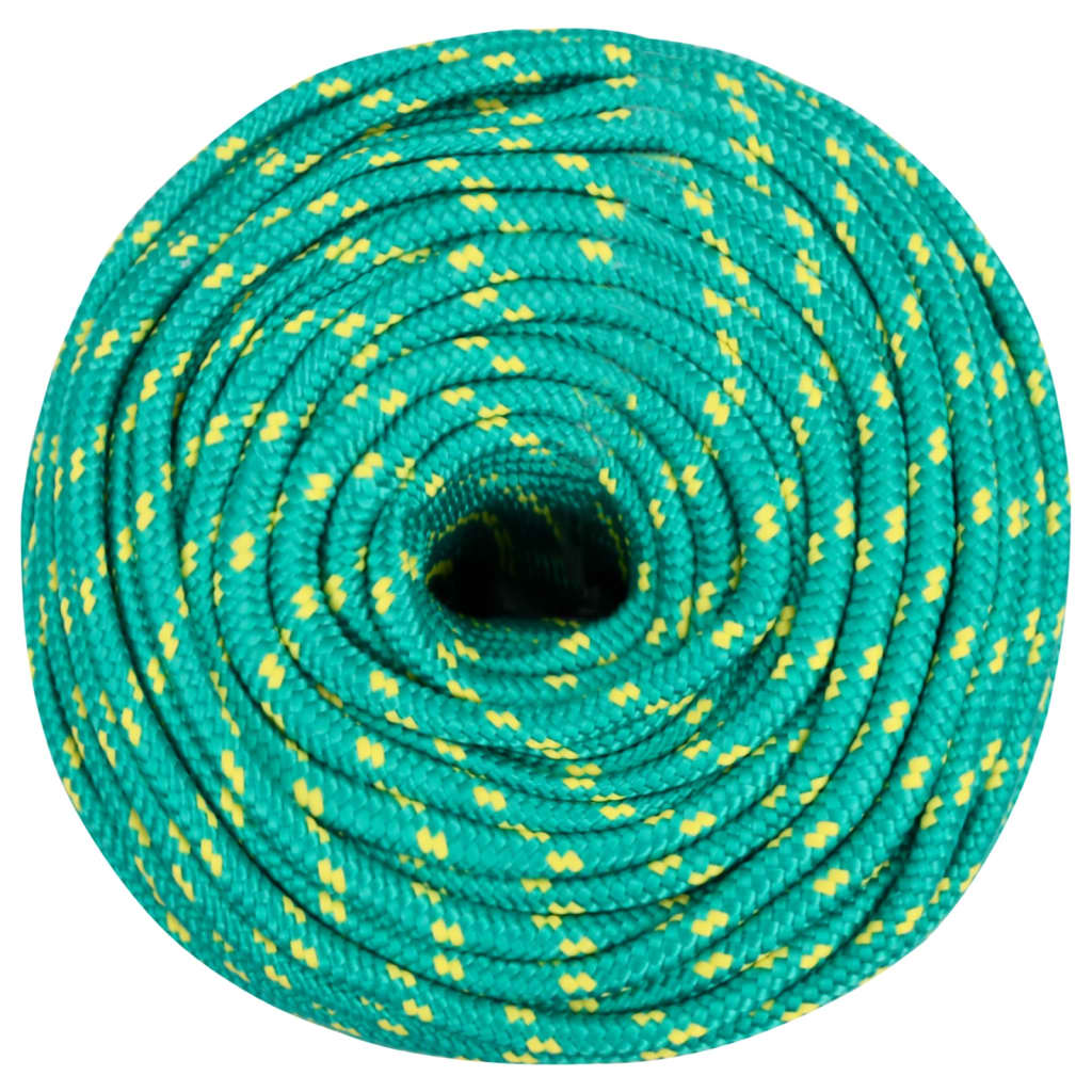 vidaXL Lodní lano zelené 6 mm 250 m polypropylen