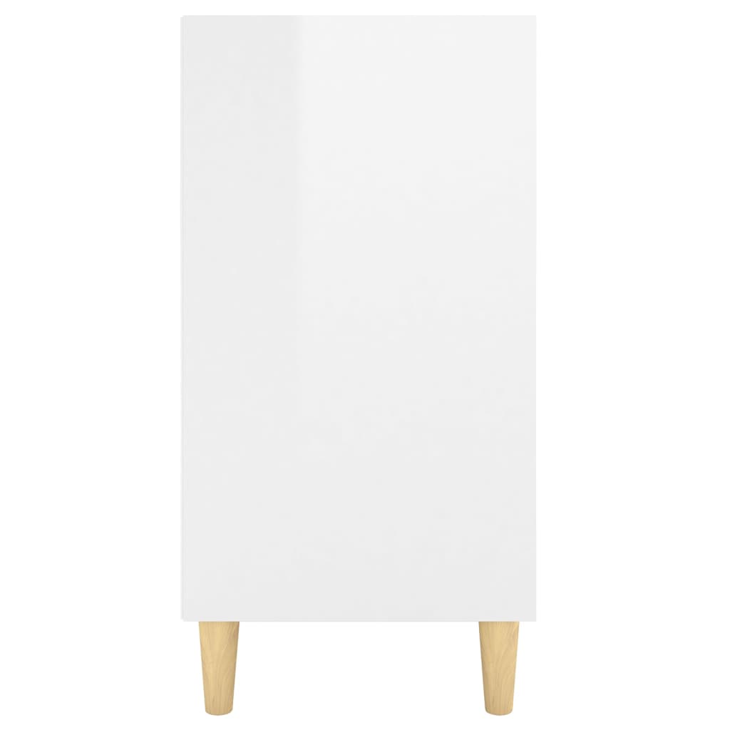 vidaXL Příborník bílý s vysokým leskem 103,5 x 35 x 70 cm dřevotříska