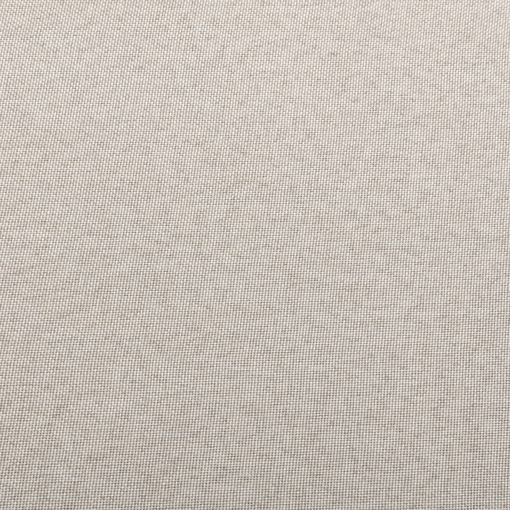 vidaXL Dílčí středová pohovka s poduškou textil krémová