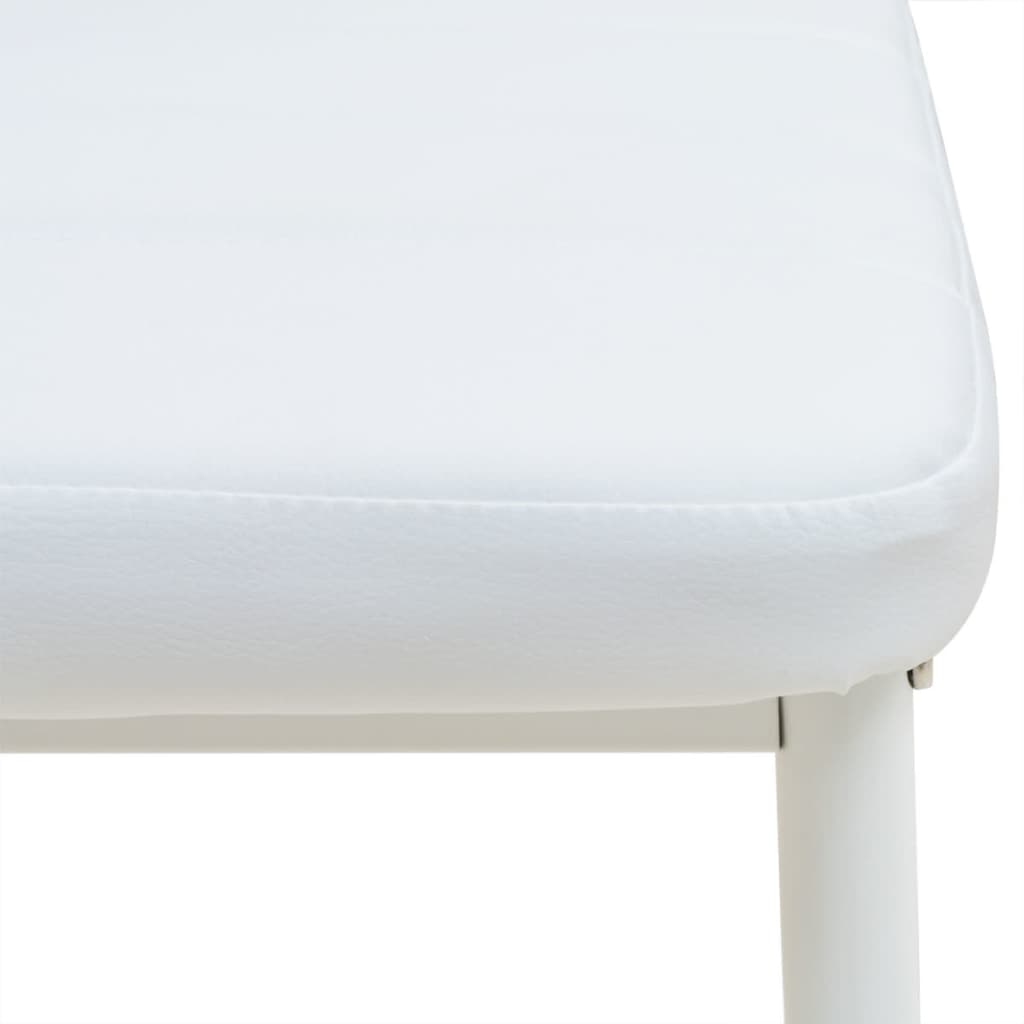 vidaXL Sedmidílný jídelní set: stůl a židle z umělé kůže