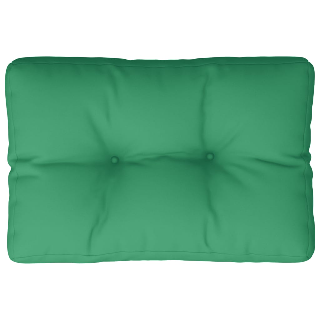 vidaXL Poduška na palety zelená 60 x 40 x 12 cm textil