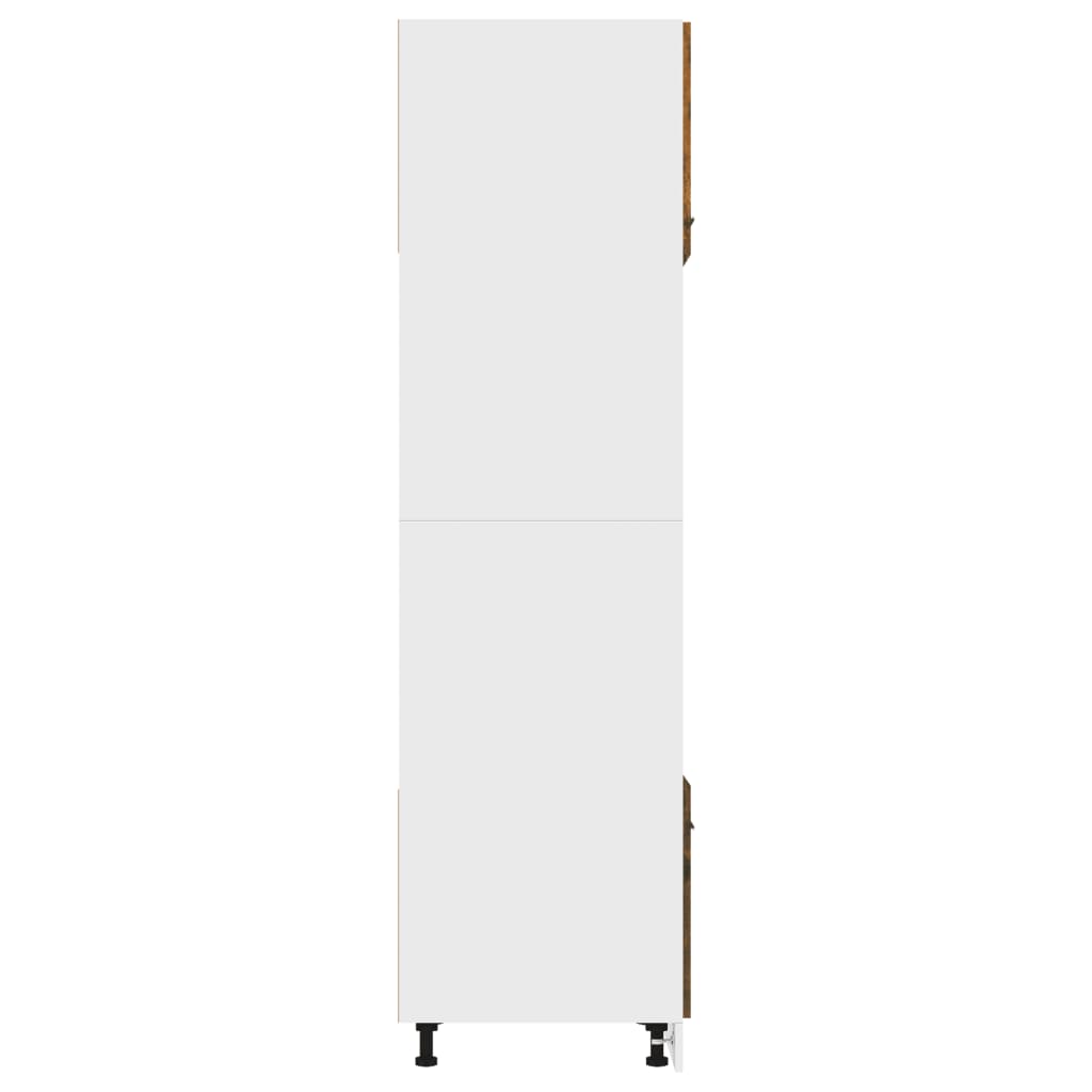 vidaXL Skříňka na mikrovlnku kouřový dub 60x57x207 cm kompozitní dřevo