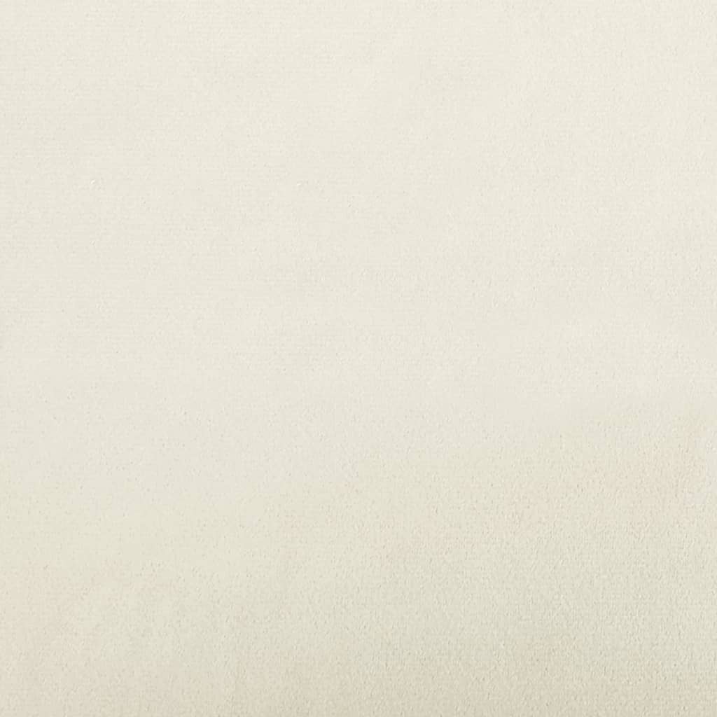 vidaXL Pohovka s polštáři 2místná krémová samet