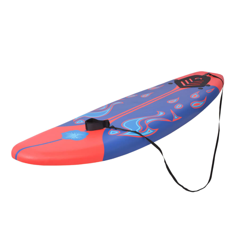 vidaXL Surfové prkno modro-červené 170 cm