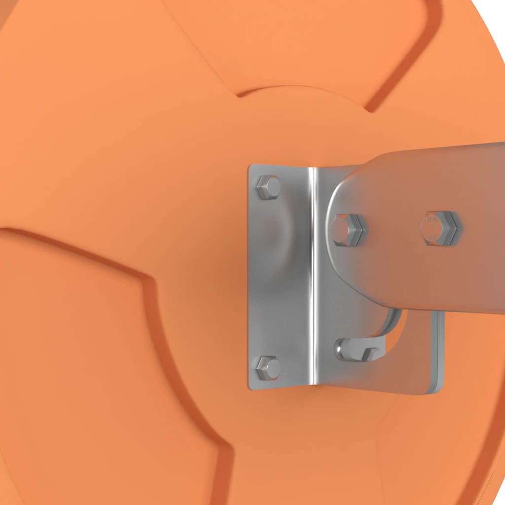 vidaXL Venkovní konvexní dopravní zrcadlo oranžové Ø30 cm polykarbonát