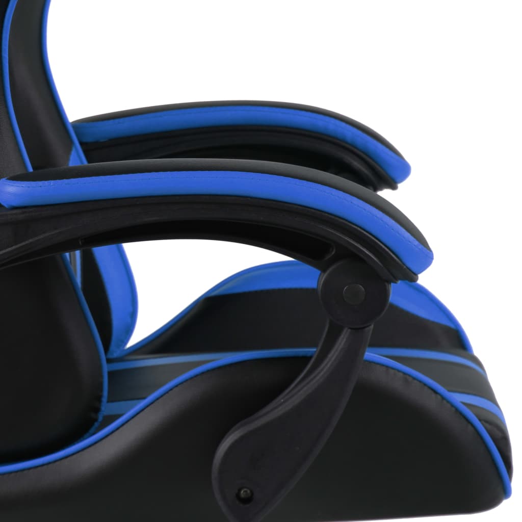 vidaXL Herní židle černo-modrá umělá kůže