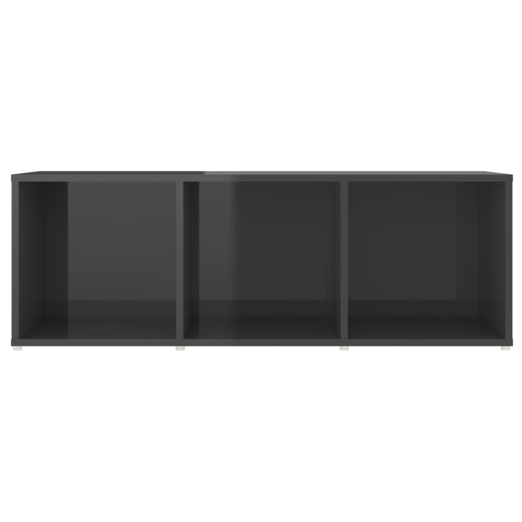 vidaXL TV skříňky 2 ks šedé vysoký lesk 107x35x37 cm kompozitní dřevo