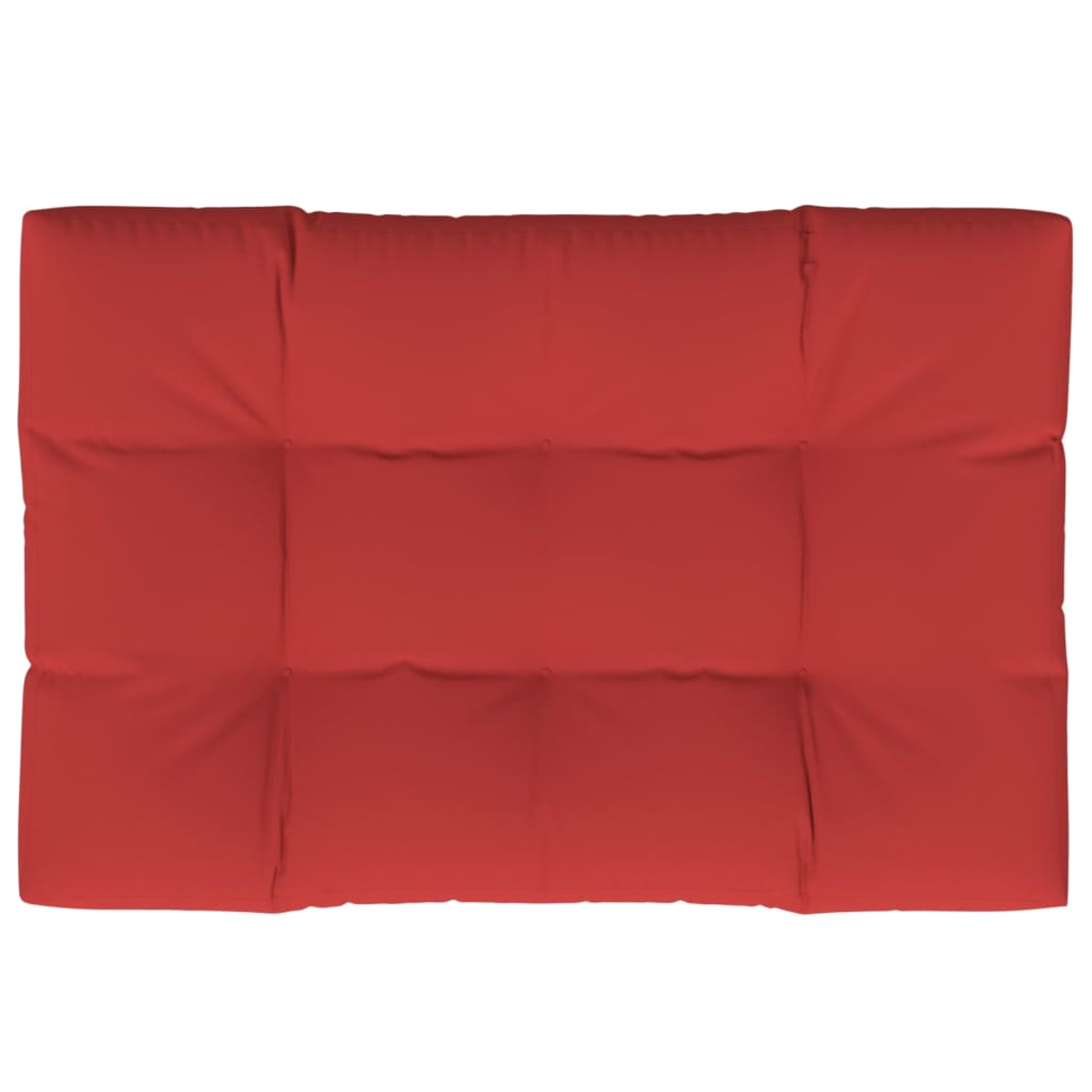 vidaXL Poduška na palety červená 120 x 80 x 12 cm textil