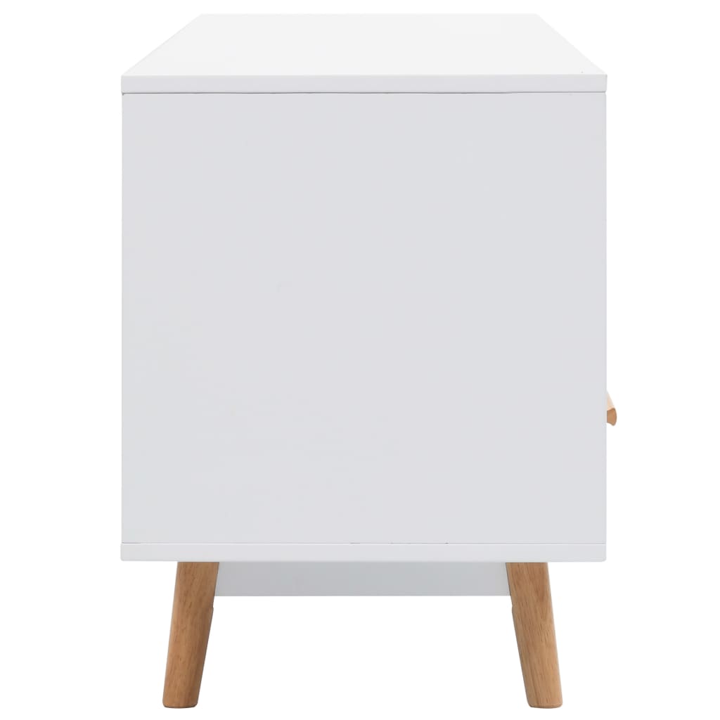 vidaXL TV stolek bílý 160 x 40 x 55 cm MDF