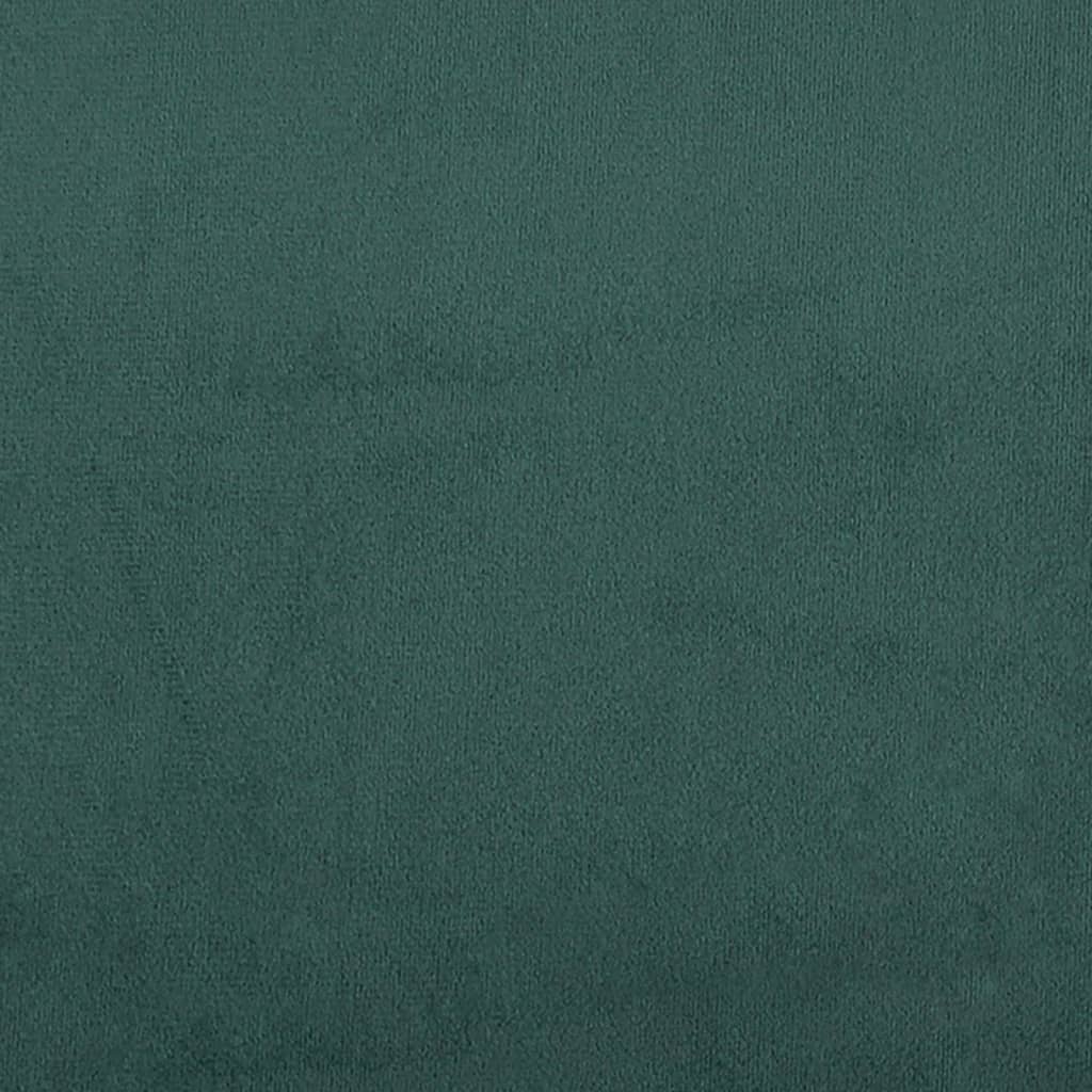 vidaXL Lavice s polštáři tmavě zelená 120,5 x 65 x 75 cm samet