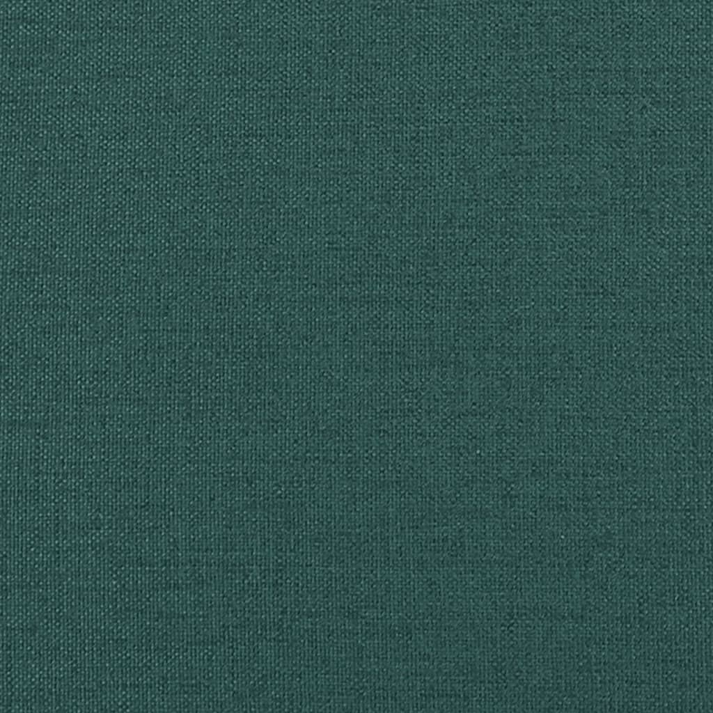 vidaXL Polohovací křeslo tmavě zelené textil