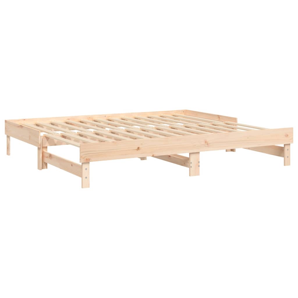 vidaXL Výsuvná postel 2x (90 x 200) cm masivní borovice