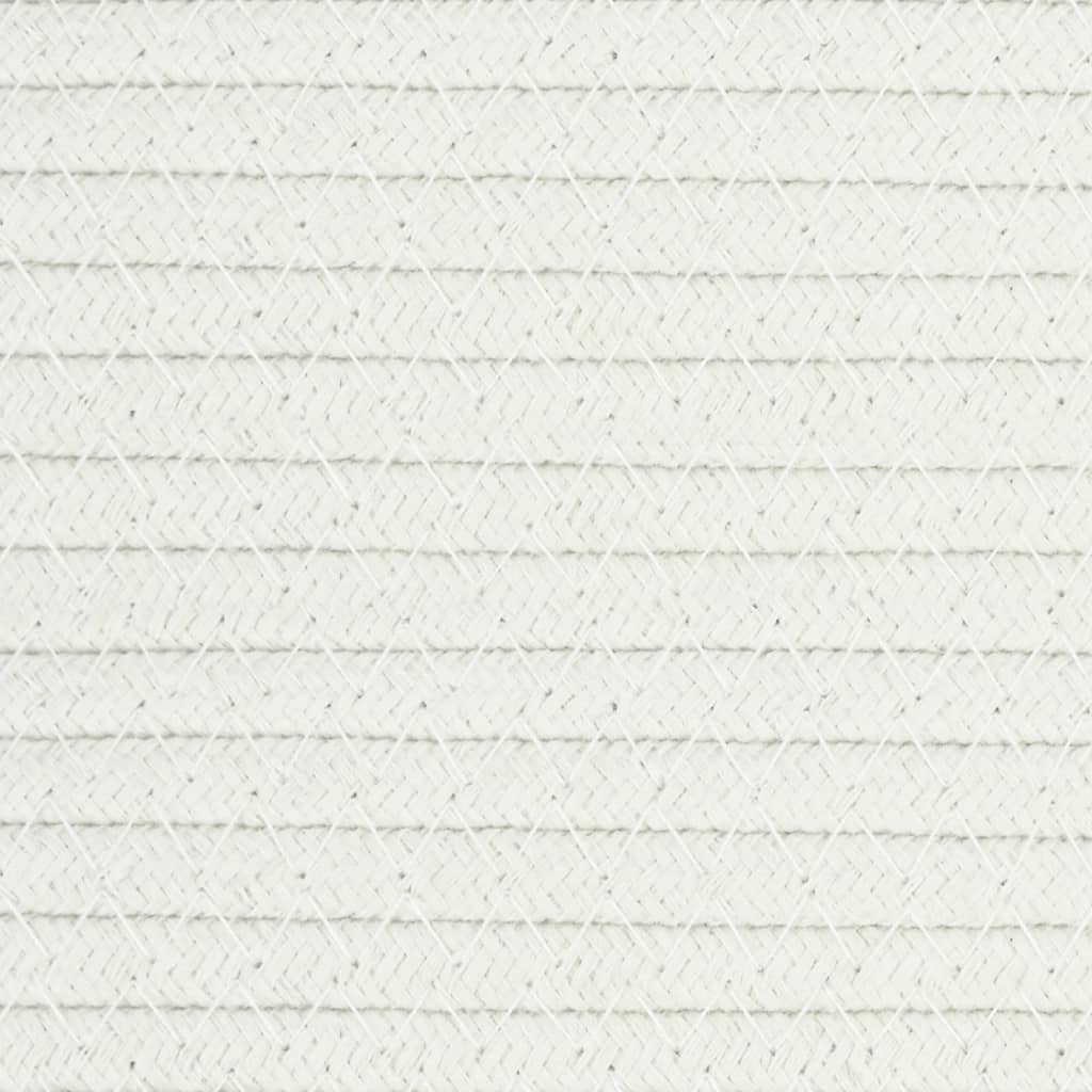 vidaXL Úložný koš hnědý a bílý Ø 49 x 65 cm bavlna