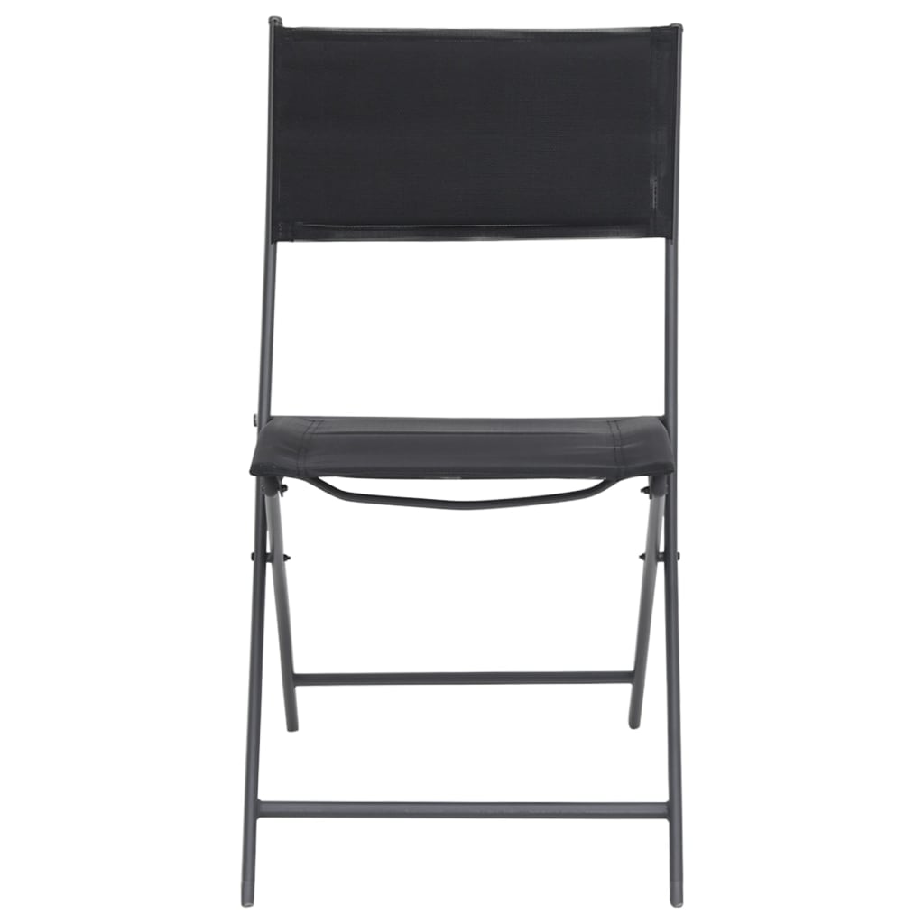 vidaXL Skládací zahradní židle 4 ks ocel a textilen