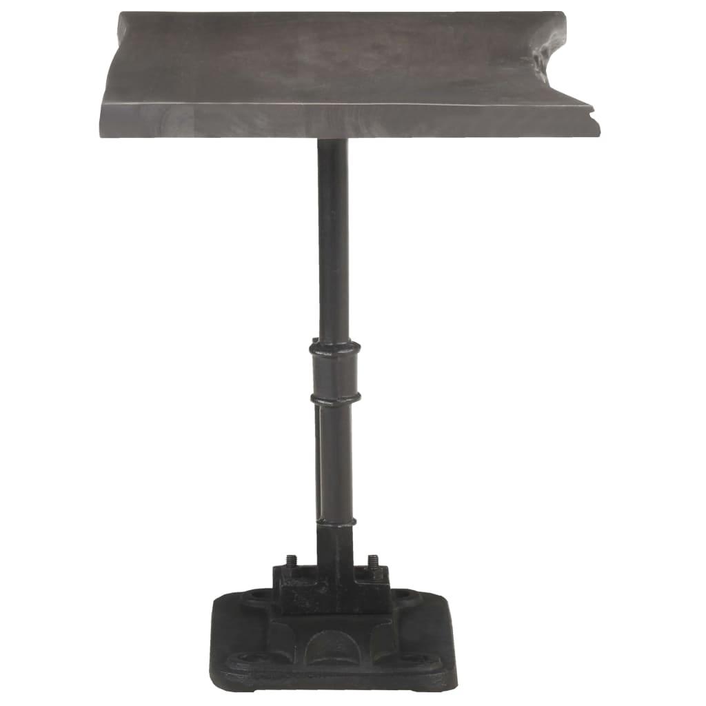 vidaXL Odkládací stolek šedý 45 x 35 x 48 cm masivní akácie a litina