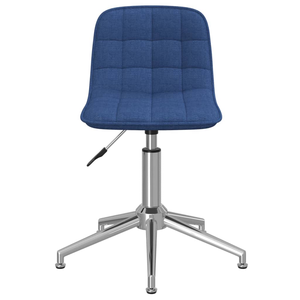 vidaXL Otočné jídelní židle 6 ks modré textil