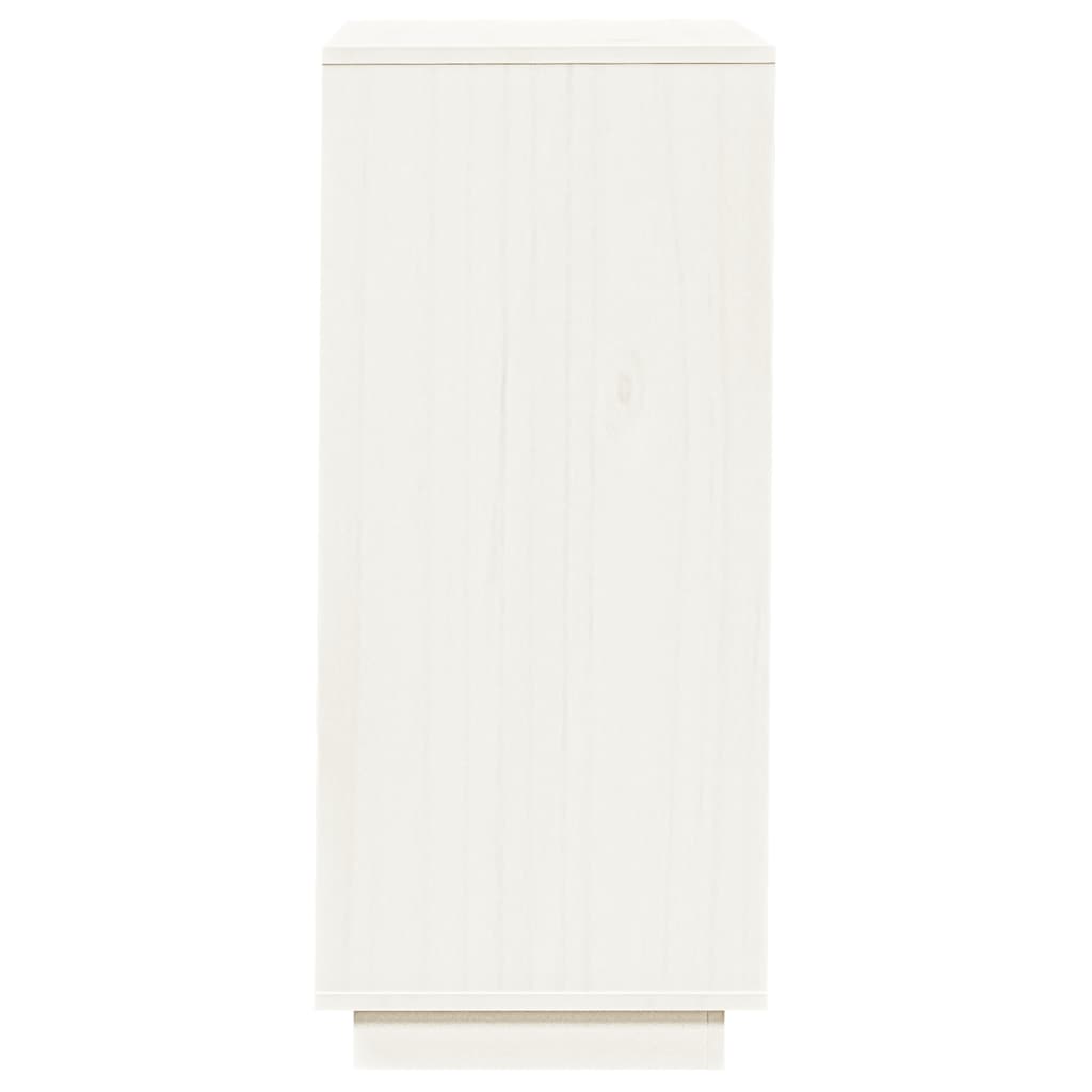 vidaXL Botník bílý 35 x 35 x 80 cm masivní borové dřevo