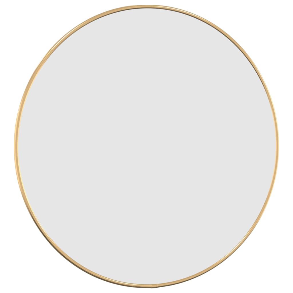 vidaXL Nástěnné zrcadlo zlaté Ø 50 cm kulaté