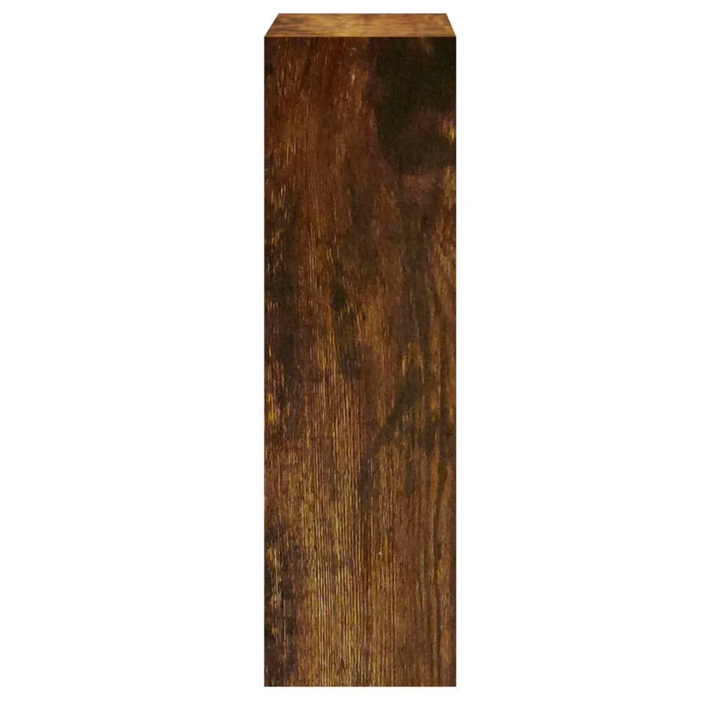 vidaXL Botník kouřový dub 63x24x81 cm kompozitní dřevo