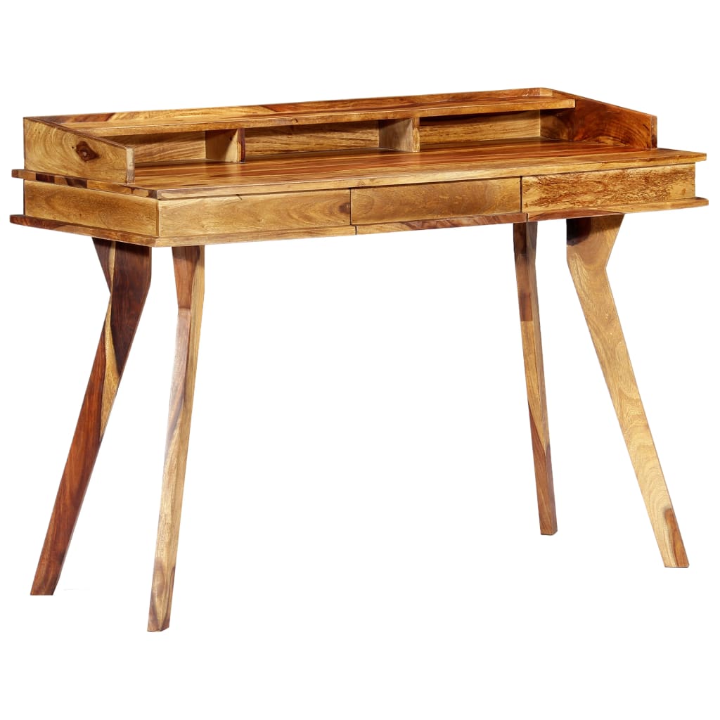 vidaXL Psací stůl 115 x 50 x 58 cm masivní sheeshamové dřevo
