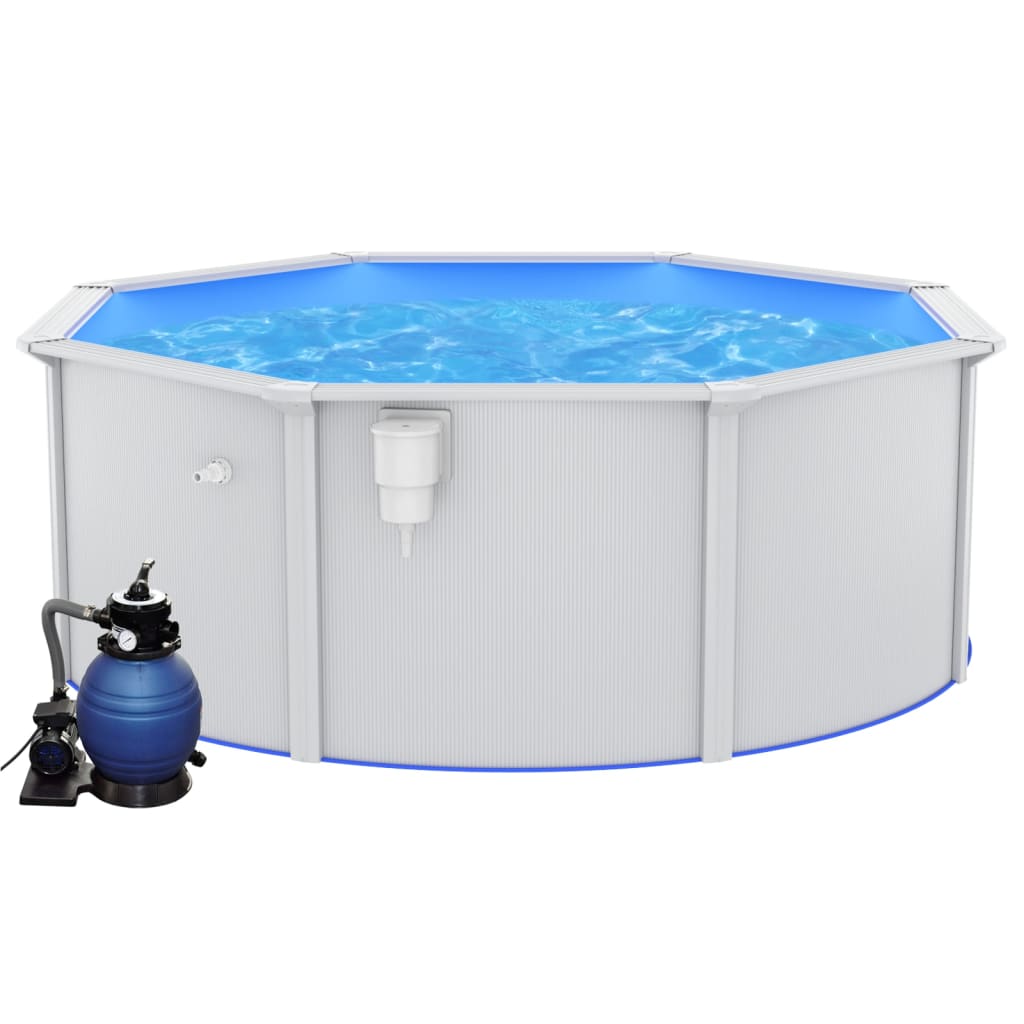 vidaXL Bazén s pískovým filtračním čerpadlem 360 x 120 cm
