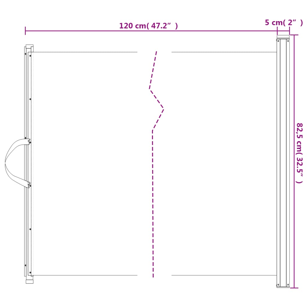vidaXL Zatahovací ohrádka pro domácí mazlíčky bílá 82,5 x 125 cm