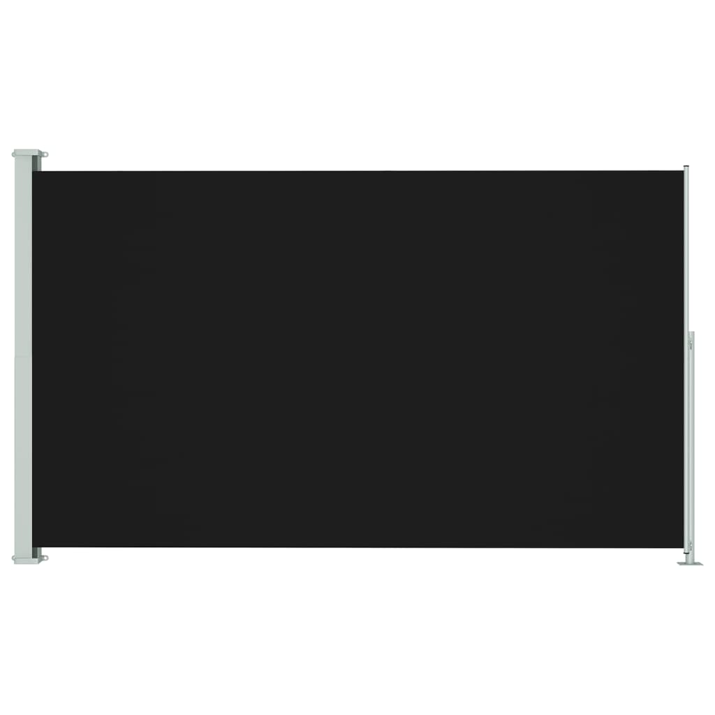 vidaXL Zatahovací boční markýza 220 x 300 cm černá