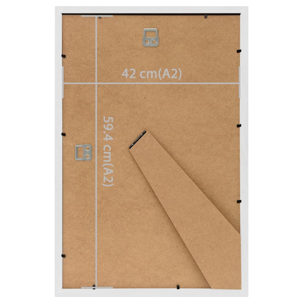 vidaXL Fotorámečky koláž 3 ks na zeď nebo stůl bílé 42 x 59,4 cm MDF