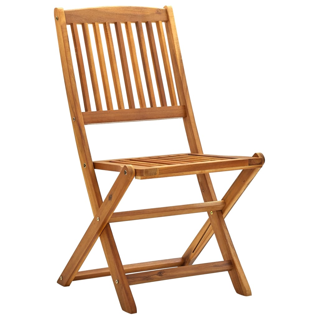 vidaXL Skládací zahradní židle 2 ks masivní akáciové dřevo