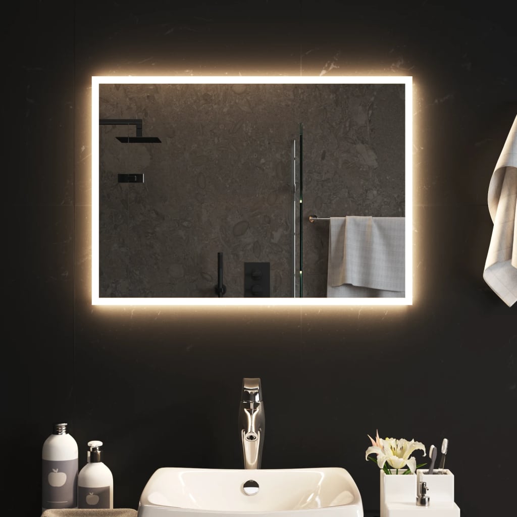 vidaXL Koupelnové zrcadlo s LED osvětlením 50x70 cm