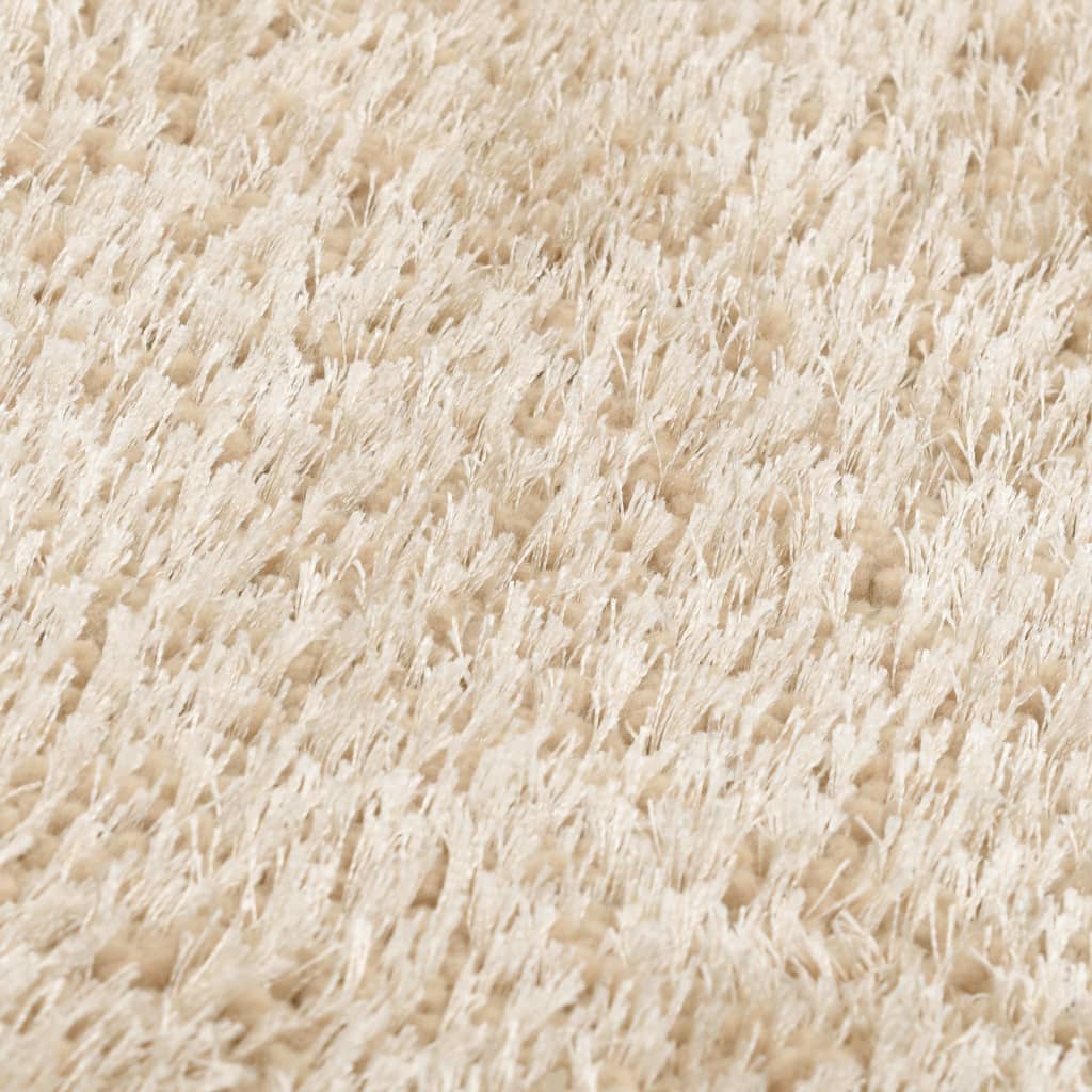 vidaXL Kusový koberec Shaggy 120 x 160 cm béžový