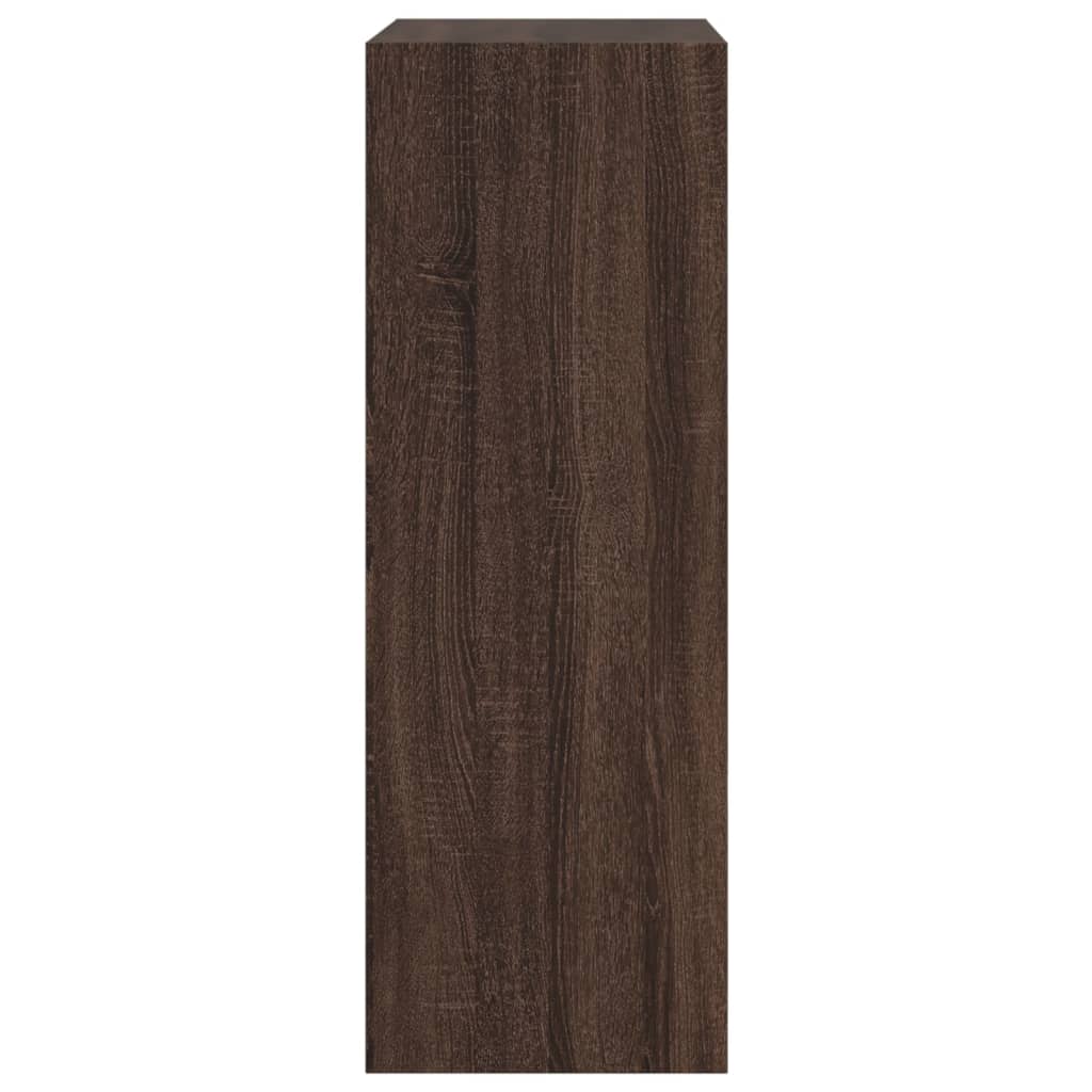 vidaXL Botník hnědý dub 60 x 34 x 96,5 cm kompozitní dřevo