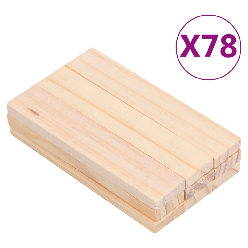 vidaXL 150dílná sada dřevěných stavebních bloků masivní borové dřevo