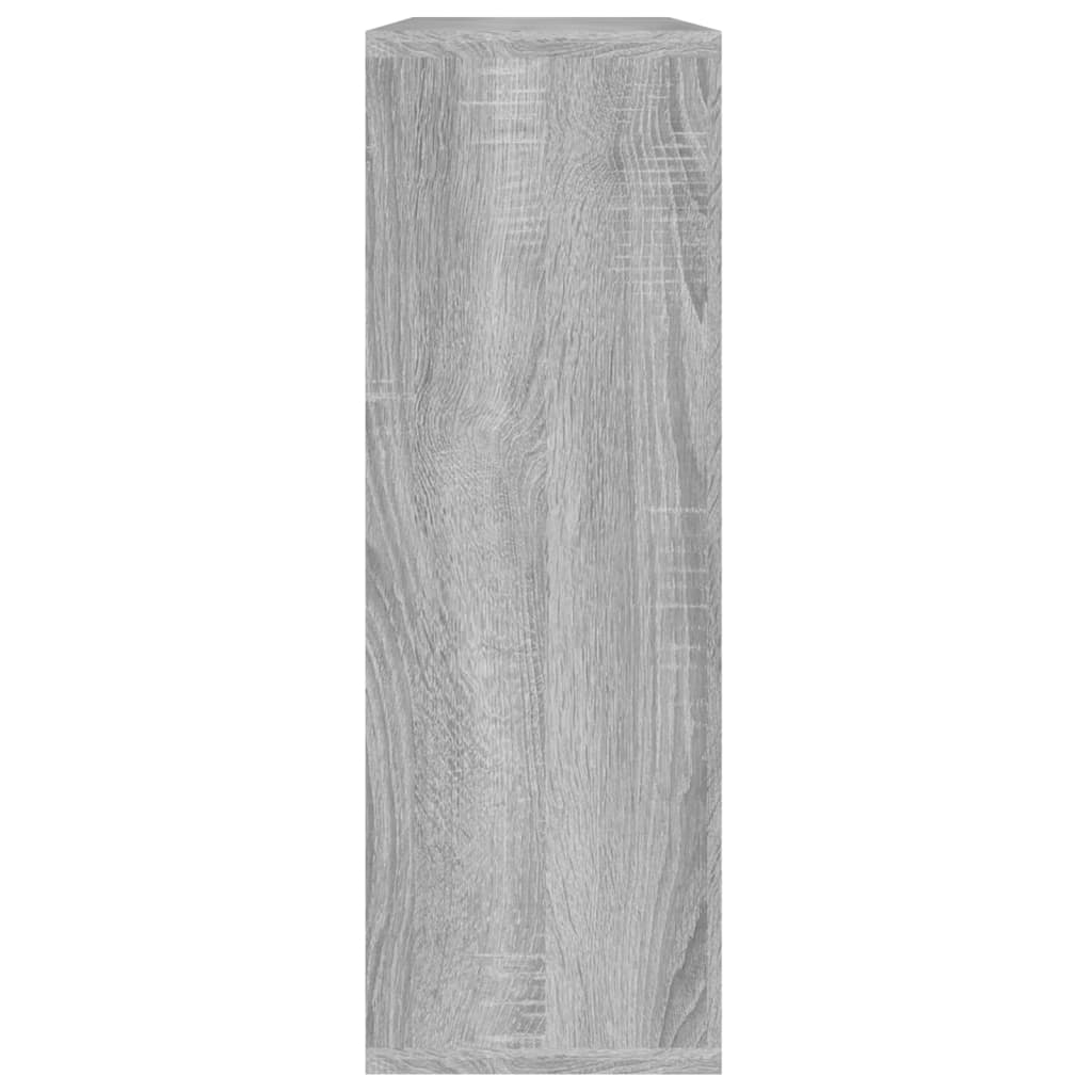 vidaXL Nástěnná police šedá sonoma 104 x 20 x 58,5 cm kompozitní dřevo