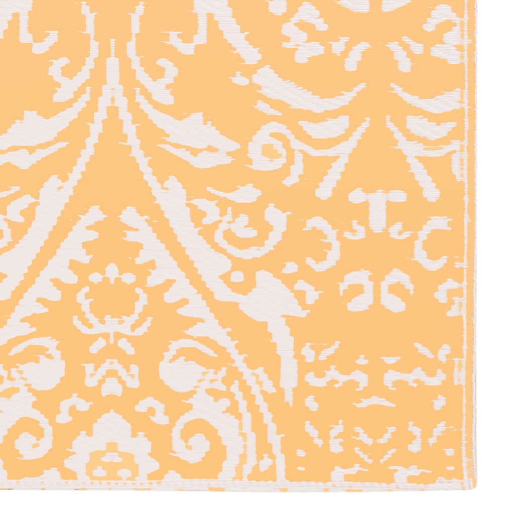 vidaXL Venkovní koberec oranžový a bílý 160 x 230 cm PP