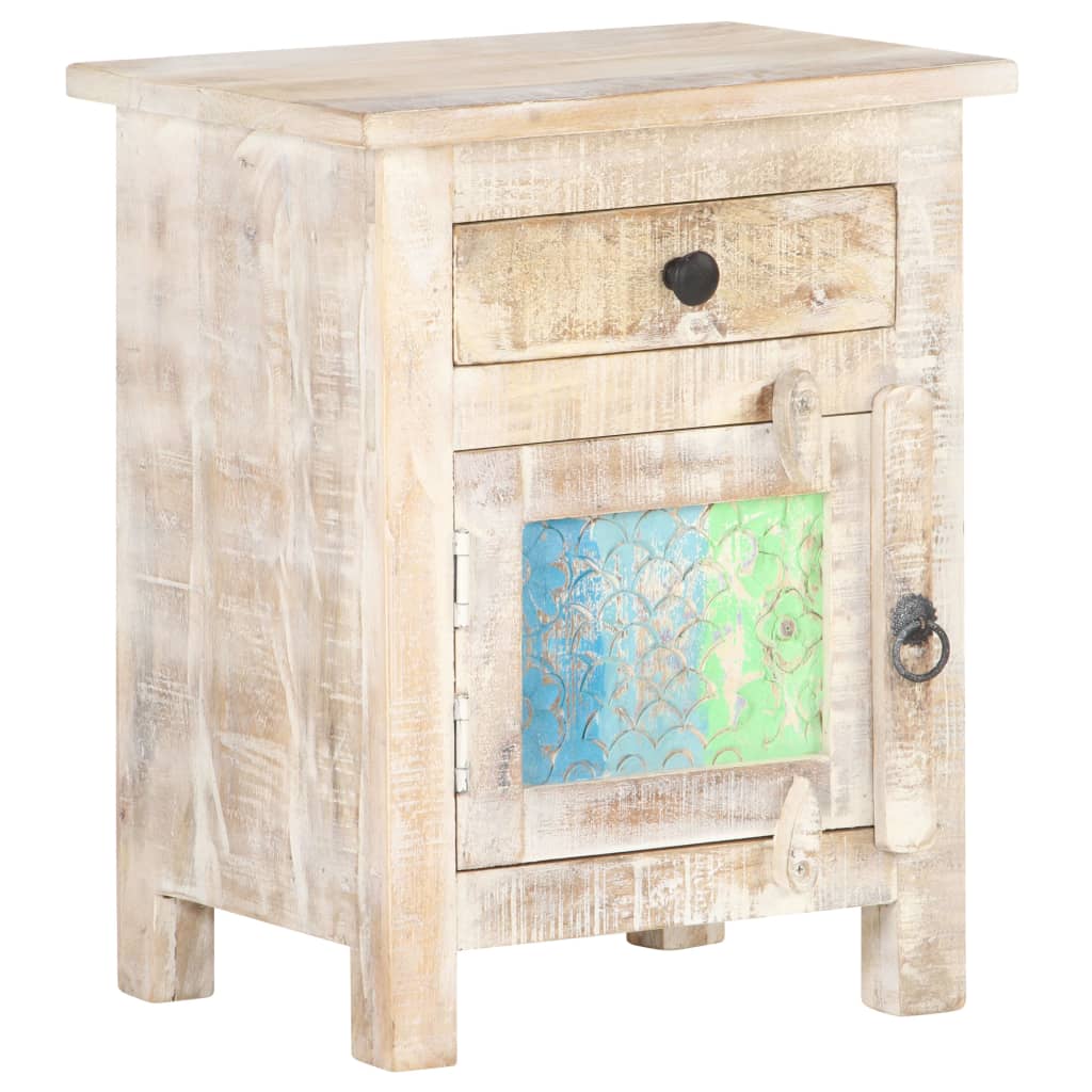 vidaXL Noční stolek 40 x 30 x 50 cm hrubé akáciové dřevo