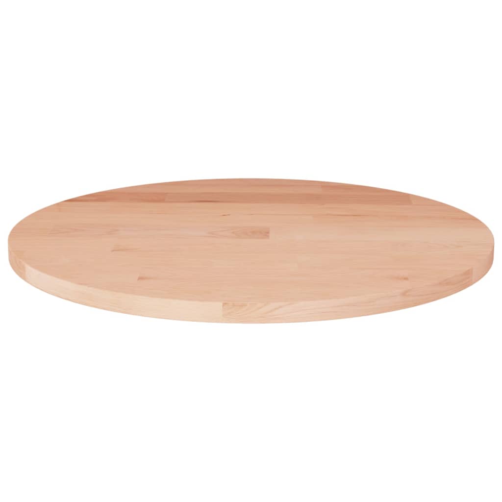 vidaXL Kulatá stolní deska Ø40x1,5 cm masivní dub bez povrchové úpravy