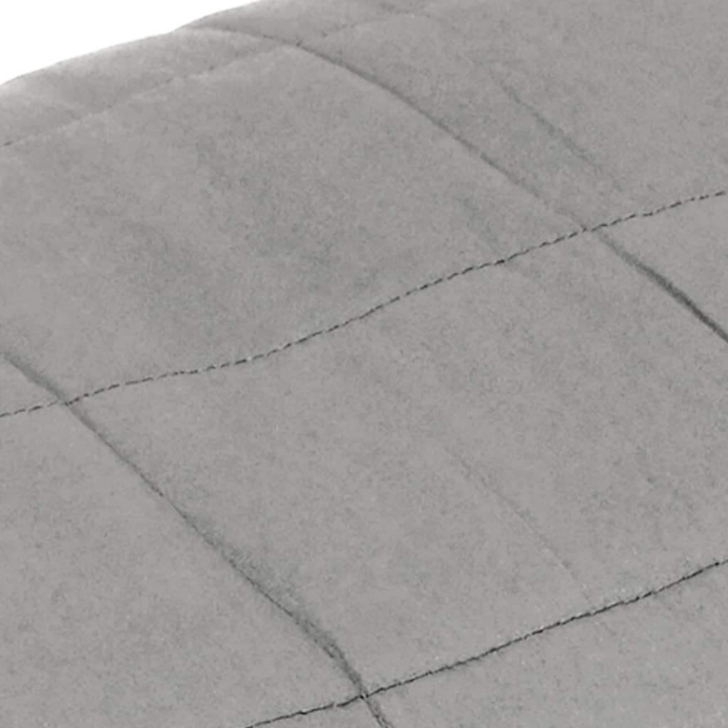 vidaXL Zátěžová deka šedá 152 x 203 cm 11 kg textil