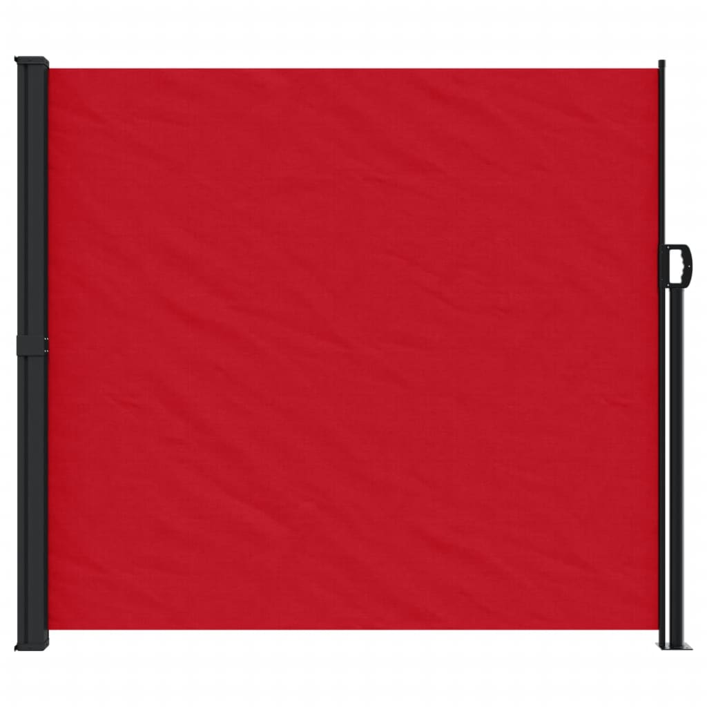 vidaXL Zatahovací boční markýza červená 180 x 300 cm