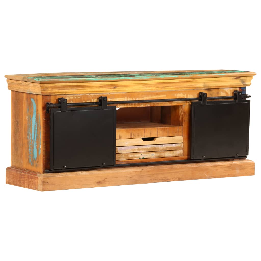 vidaXL TV stolek 110 x 30 x 45 cm masivní recyklované dřevo