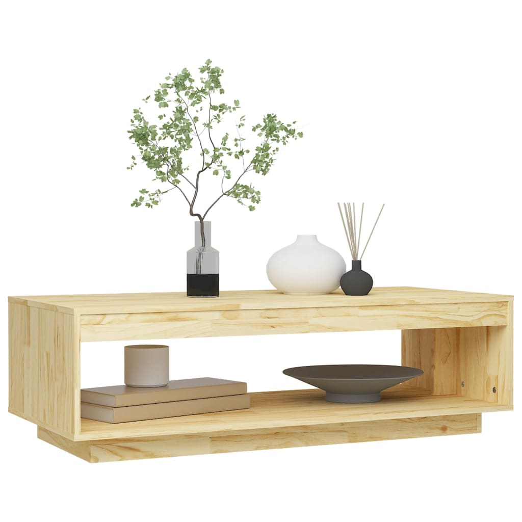 vidaXL Konferenční stolek 110 x 50 x 33,5 cm masivní borové dřevo
