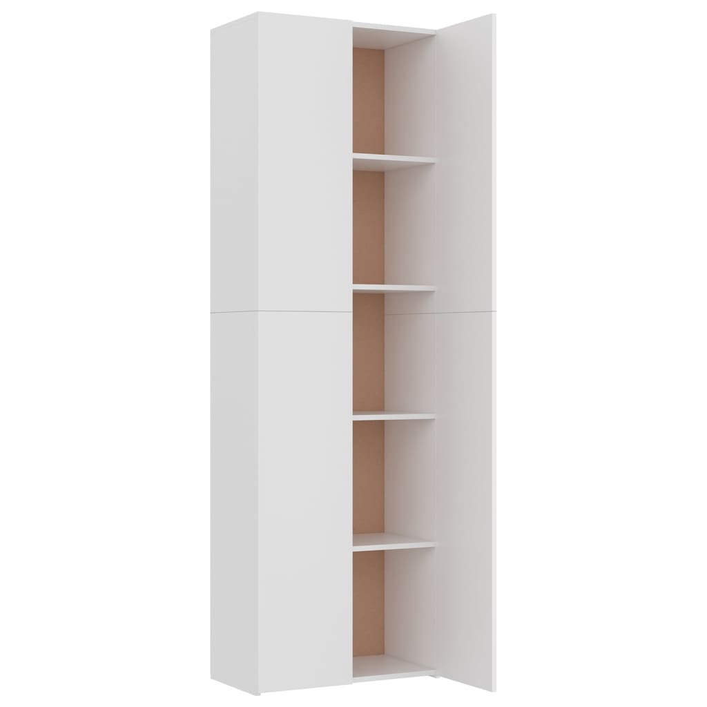 vidaXL Kancelářská skříň bílá 60 x 32 x 190 cm dřevotříska