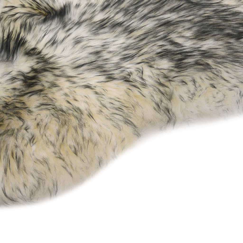 vidaXL Koberec z ovčí kůže 60 x 90 cm tmavě šedý žíhaný