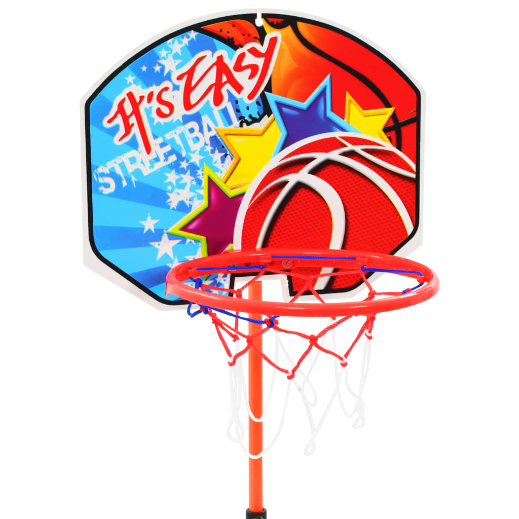 vidaXL Dětský basketbalový koš s míčem