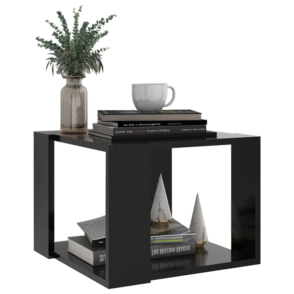 vidaXL Konferenční stolek černý 40 x 40 x 30 cm kompozitní dřevo