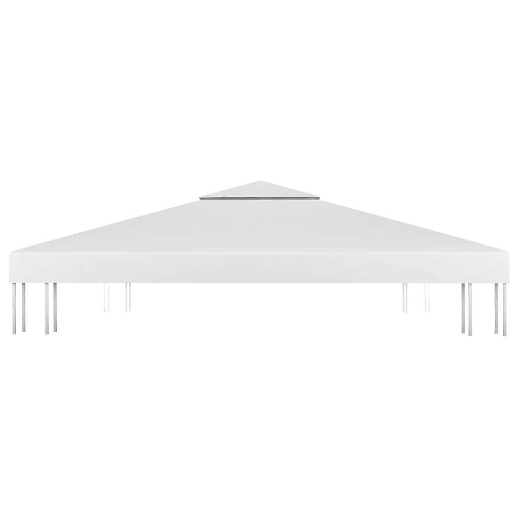 vidaXL Dvojitá střecha na altán 310 g/m² 4 x 3 m bílá