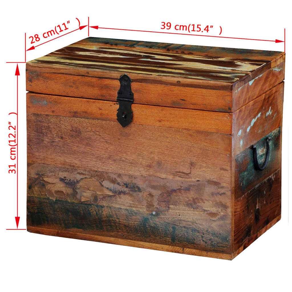 vidaXL Úložný box recyklované masivní dřevo