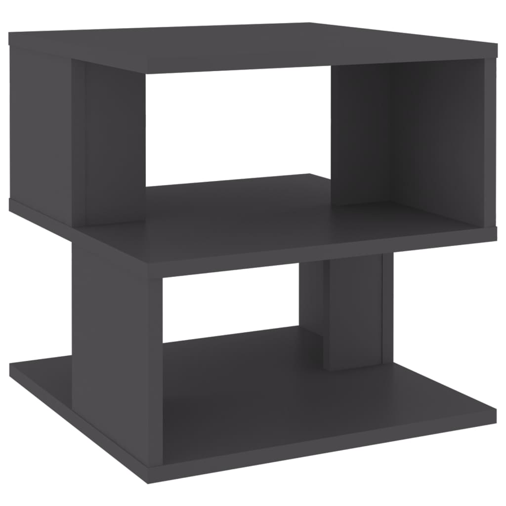 vidaXL Odkládací stolek šedý 40 x 40 x 40 cm dřevotříska