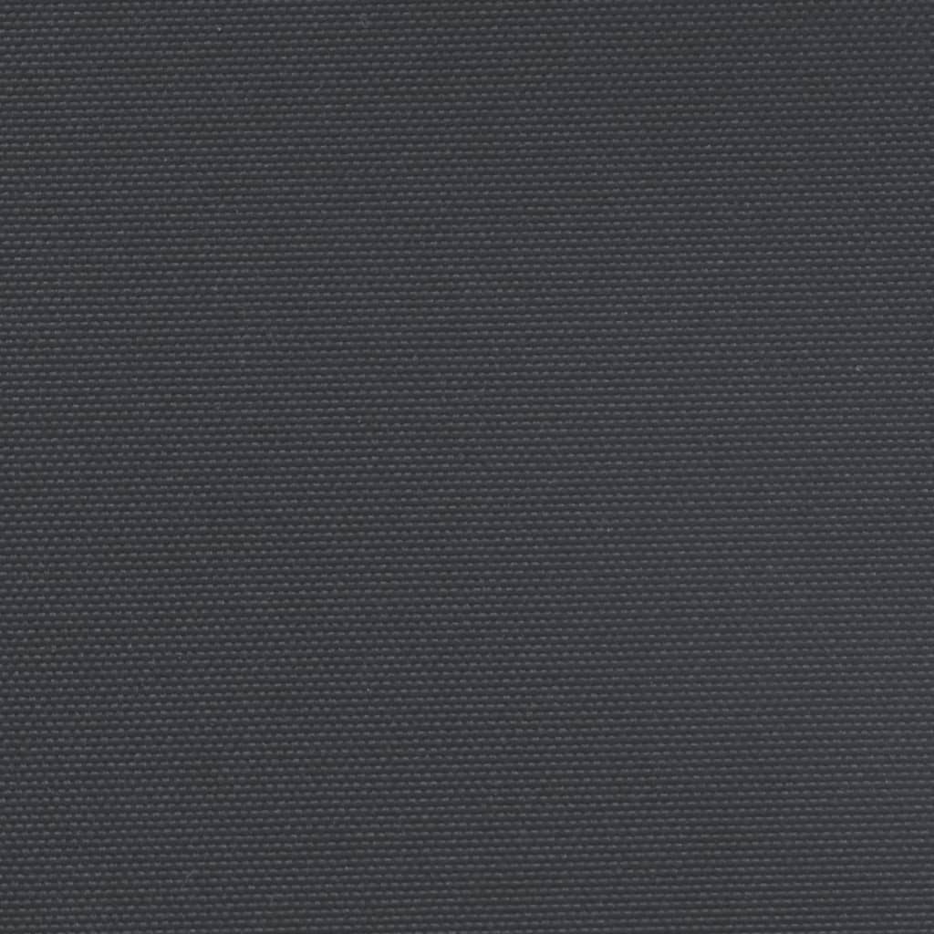 vidaXL Zatahovací boční markýza černá 180 x 1 200 cm